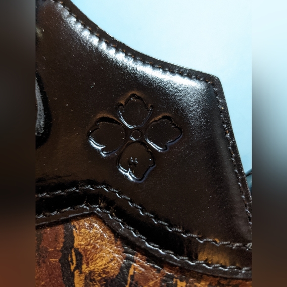 NWT Patricia Nash Leather Animal Print Bag & Matching Wallet w/10 yr Ann… - Picture 8 of 16